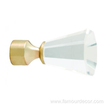 Home Curtain Rod Cut Glass Head Wholesale